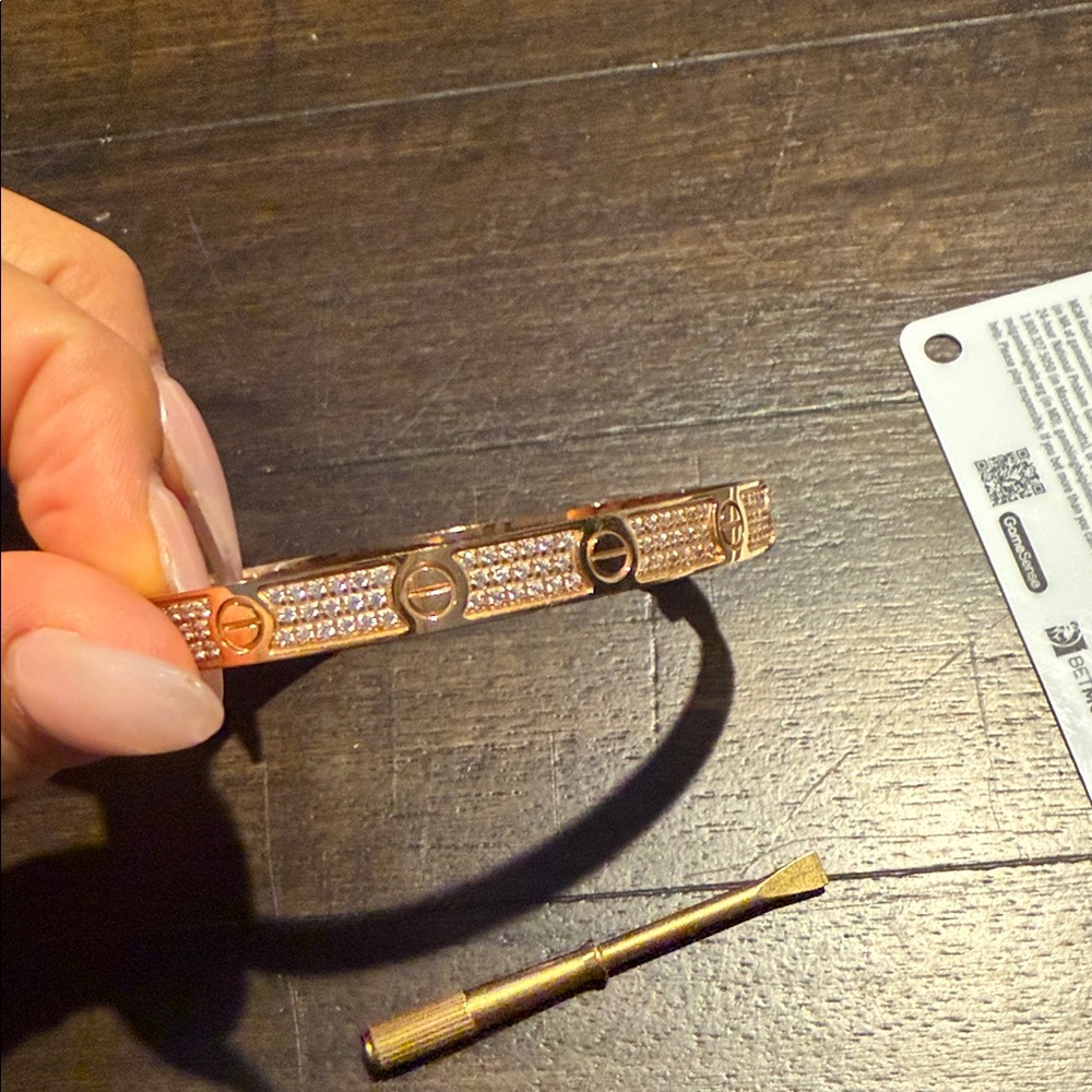 Rose Gold Bracelet with Screwdriver